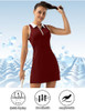 Fkeep Women's Golf Tennis Activewear Zipper V Neck With Shorts And Pocket New Fkeep Women's Golf Tennis Activewear Zipper V Neck With Shorts And Pocket New