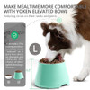 Fluffydream Elevated Dog Bowls Prevention Vertebrae Disease Super Non-Slip