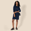AMAZON ESSENTIALS WOMEN'S CREWNECK LONG-SLEEVE FLEECE DRESS NAVY XL New AMAZON ESSENTIALS WOMEN'S CREWNECK LONG-SLEEVE FLEECE DRESS NAVY XL New