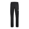 MAMMUT OUTDOOR ZIP OFF PANTS MEN , SIZE: 32 - BLACK New