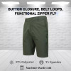 BLUE ROCK MEN’S 6-POCKET ALL MOTION STRETCH UTILITY SHORTS - SIZE: 36 - OLIVE New BLUE ROCK MEN’S 6-POCKET ALL MOTION STRETCH UTILITY SHORTS - SIZE: 36 - OLIVE New