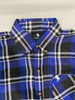 BLACK HORSE MEN'S WOVEN PLAID SHIRT SMALL - BLUE/LIGHT BLUE/VIOLET/BLACK/WHITE New