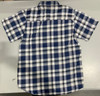BLACK HORSE MEN'S WOVEN PLAID SHIRT - MENS SMALL - BLUE/LIGHT BLUE/WHITE/YELLOW New