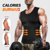CIMKIZ MENS SWEAT SAUNA VEST FOR WAIST TRAINER ZIPPER NEOPRENE (BLACK, 6XL)
