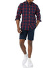 AMAZON ESSENTIALS MEN'S LONG-SLEEVE SLIM-FIT STRETCH POPLIN SHIRT XL- PLAID New AMAZON ESSENTIALS MEN'S LONG-SLEEVE SLIM-FIT STRETCH POPLIN SHIRT XL- PLAID New