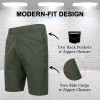 JUMP START MEN’S 6-POCKET ALL MOTION STRETCH UTILITY SHORTS - SIZE: 42 - OLIVE New JUMP START MEN’S 6-POCKET ALL MOTION STRETCH UTILITY SHORTS - SIZE: 42 - OLIVE New