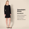 AMAZON ESSENTIALS WOMEN'S CREWNECK LONG-SLEEVE FLEECE DRESS - SIZE M - NAVY New AMAZON ESSENTIALS WOMEN'S CREWNECK LONG-SLEEVE FLEECE DRESS - SIZE M - NAVY New