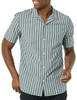 AMAZON ESSENTIALS MEN'S VACATION COTTON RESORT SHIRT, NAVY STRIPE, SIZE XL New AMAZON ESSENTIALS MEN'S VACATION COTTON RESORT SHIRT, NAVY STRIPE, SIZE XL New