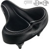 BIKEROO WIDE CRUISER SADDLE COMFORT SEAT FITS INDOOR OUTDOOR BICYCLES - BLACK BIKEROO WIDE CRUISER SADDLE COMFORT SEAT FITS INDOOR OUTDOOR BICYCLES - BLACK