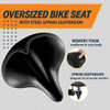 BIKEROO WIDE CRUISER SADDLE COMFORT SEAT FITS INDOOR OUTDOOR BICYCLES - BLACK BIKEROO WIDE CRUISER SADDLE COMFORT SEAT FITS INDOOR OUTDOOR BICYCLES - BLACK