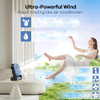 BAIWU PORTABLE MISTING FAN WITH RGB LIGHT, RECHARGEABLE BATTERY, TIMER, HOOK