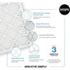 SIMPLY FILTERS 10X20X1 MERV 8, MPR 600 AC FURNACE HVAC AIR FILTER 6 PACK - WHITE