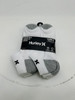 HURLEY MEN'S 6 PACK LOW CUT SOCKS - SIZE: MEN 10 - WHITE AND GRAY New