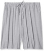 ESSENTIALS BY SEVEN APPAREL MEN'S SOLID COTTON KNIT SHORT - SIZE: MEN L - GRAY New