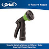 ORBIT ORBIT 27389 COIL GARDEN HOSE 50 FEET W/ 8-PATTERN HOSE NOZZLE - GREEN ORBIT ORBIT 27389 COIL GARDEN HOSE 50 FEET W/ 8-PATTERN HOSE NOZZLE - GREEN
