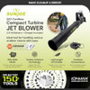 SUN JOE JET LEAF BLOWER W/ CORDLESS TURBINE & CHARGING, IONMAX 24V - BLACK/WHITE