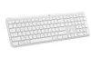 LOGITECH SIGNATURE SLIM K950 WIRELESS KEYBOARD SLEEK QUIET TYPING - WHITE