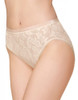 WACOAL LIGHTWEIGHT JACQUARD AWARENESS CALLA LILY PATTERN WOMEN XL - SAND New