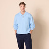 AMAZON ESSENTIALS MEN'S RELAXED-FIT KNIT POLO SWEATER MEN M POWDER BLUE New AMAZON ESSENTIALS MEN'S RELAXED-FIT KNIT POLO SWEATER MEN M POWDER BLUE New