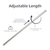 AMAZON BASICS TENSION CURTAIN ROD 78 TO 108 INCH 1009990-410-A60 - NICKEL