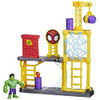 HASBRO SPIDEY AND HIS AMAZING FRIENDS HULK SMASH YARD PRESCHOOL TOY - MULTI