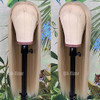 QD-TIZER Ash Blonde Hair Long Straight Synthetic Lace Front Wigs New