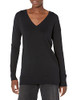 AMAZON ESSENTIALS WOMEN'S LIGHTWEIGHT LONG-SLEEVE V-NECK TUNIC SWEATER BLACK S New