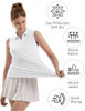 FKEEP WOMEN'S SLEEVELESS COLAR V-NECK FKEEP ENTOURAGE POLO TEE WHITE M New FKEEP WOMEN'S SLEEVELESS COLAR V-NECK FKEEP ENTOURAGE POLO TEE WHITE M New
