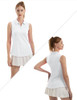 FKEEP WOMEN'S SLEEVELESS COLAR V-NECK FKEEP ENTOURAGE POLO TEE WHITE M New FKEEP WOMEN'S SLEEVELESS COLAR V-NECK FKEEP ENTOURAGE POLO TEE WHITE M New