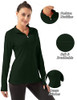 FKEEP Women's Long Sleeve Polo Shirt - Size M, Forest Green New FKEEP Women's Long Sleeve Polo Shirt - Size M, Forest Green New