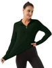 FKEEP Women's Long Sleeve Polo Shirt - Size M, Forest Green New FKEEP Women's Long Sleeve Polo Shirt - Size M, Forest Green New