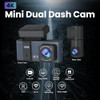 TVFEA DASHCAM FRONT AND REAR CAMERA DUAL DASH CAMERA FOR CARS - GRAY