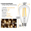 BRIGHTEVER 12-Pack Vintage 7W ST58 LED Edison Light Bulbs 60W Equivalent - White BRIGHTEVER 12-Pack Vintage 7W ST58 LED Edison Light Bulbs 60W Equivalent - White