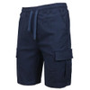 GALAXY HARVIC MEN STRETCH PULL-ON CARGO ELASTIC WAIST DRAWSTRING NAVY M New