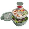 Bentgo Salad Container - 54 oz Bowl, Tray & Fork - Khaki Green New