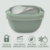 Bentgo Salad Container - 54 oz Bowl, Tray & Fork - Khaki Green New