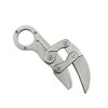 ISMOSM OUTDOOR MINI CAMPING STAINLESS CRAWL KNIFE MULTIFUNCTION - SILVER