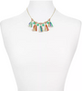 REBECCA MINKOFF TASSELED GOLD STATEMENT NECKLACE - 12 New