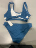 CUPSHE WOMEN SWIMSUIT BIKINI SET TWO PIECE - SIZE: WOMEN M - BLUE New