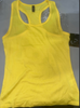 STUDIO 33 WOMEN'S SOLID SLEEVELESS RACERBACK TANK TOP - SIZE: WOMEN S - YELLOW