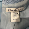 OSCAR DE LA RENTA SILK DRESS - SIZE: WOMEN SIZE 12 - LIGHT BLUE New