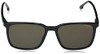 CARRERA MEN'S 259/S RECTANGULAR SUNGLASSES - SIZE: MEN 55MM 18MM - BLACK/BROWN