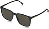 CARRERA MEN'S 259/S RECTANGULAR SUNGLASSES - SIZE: MEN 55MM 18MM - BLACK/BROWN