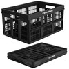 CLEVERMADE COLLAPSIBLE CRATES-OBSIDIAN 1PCK 45L/11 GAL HOLDS 66LBS - GRAY/BLACK