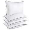 KJJDOO HOTEL QUALITY COOLING STANDARD SIZE BED PILLOWS SET OF 4 - WHITE New