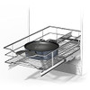 Home Zone Living Pull Out Kitchen Cabinet Organizer with Slide Out Drawer Home Zone Living Pull Out Kitchen Cabinet Organizer with Slide Out Drawer