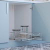 Home Zone Living Pull Out Kitchen Cabinet Organizer with Slide Out Drawer Home Zone Living Pull Out Kitchen Cabinet Organizer with Slide Out Drawer