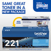 Brother Genuine Toner Cartridge TN221C Replacement - Cyan New Brother Genuine Toner Cartridge TN221C Replacement - Cyan New