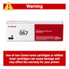 Canon Genuine 067 Black Toner Cartridge Compatible Laser Printers 5102C001
