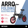 Jetson Arro Electric Bike, 350-Watt Motor, Easy-Folding Mechanism, JJ7-BLK New